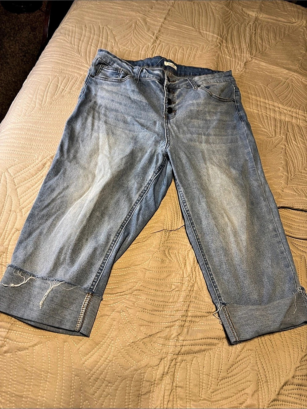 BLEU Cropped Jeans Blue Size 16P